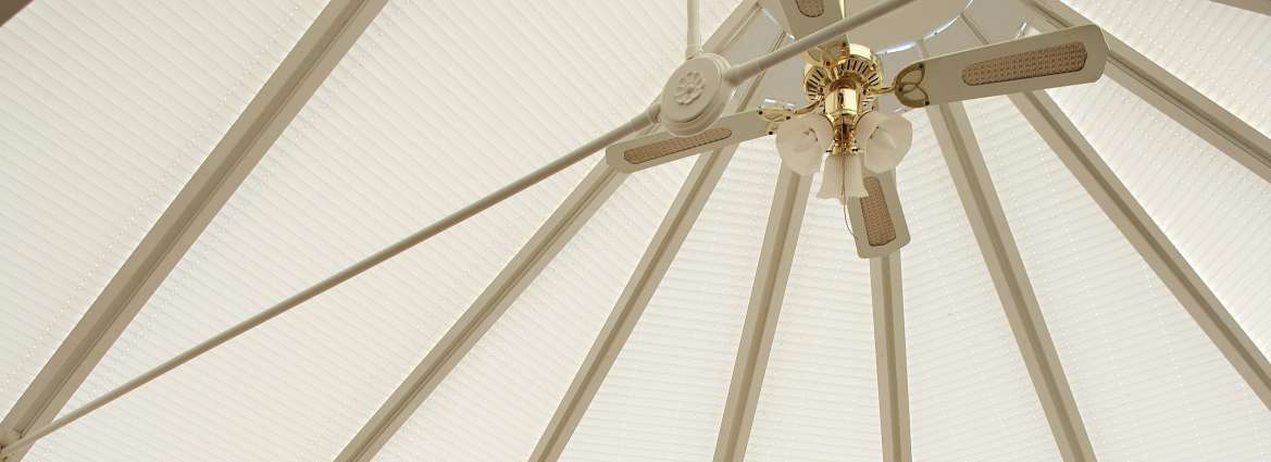 Roof blinds for conservatories