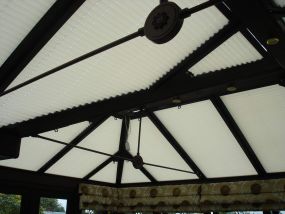 Pleated clip-in roof window blinds in Leicester 1 - Conservatory Roof Blinds