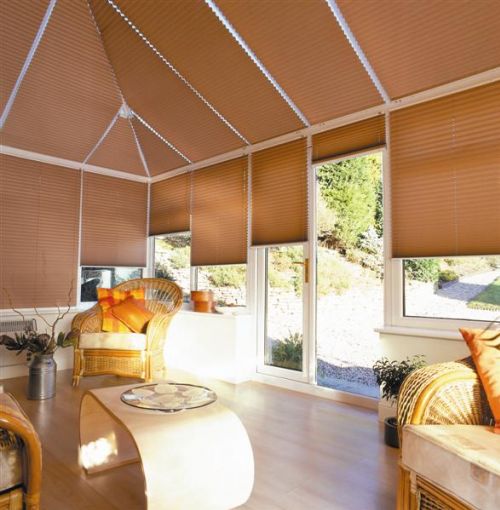 Blinds reign supreme over curtains in conservatories