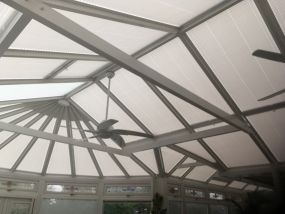 Roof Blinds for white uPVC conservatory in Kilmarnock - Conservatory Roof Blinds