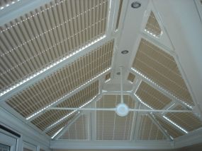 Soft shade for this Mansfield conservatory - Conservatory Roof Blinds